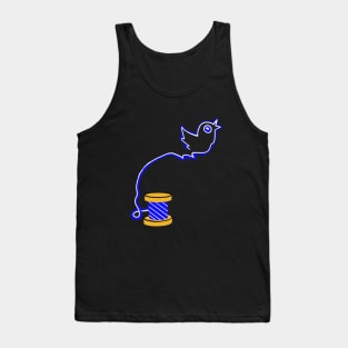 The Unraveling of the Blue Bird App Tank Top